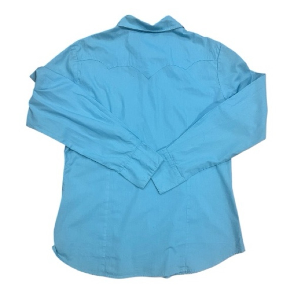 Roper Wear the West Blue/Teal Button Down Size L Blouse Women NWOT - Picture 4 of 7